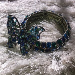 Blue & Green Bracelet and Brooch Bundle